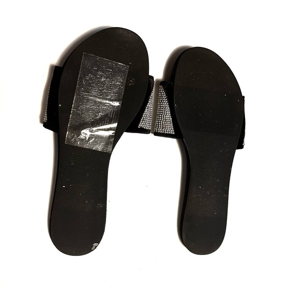Victoria’s Secret Black Rhinestone Slippers - Picture 3 of 3